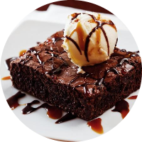 Brownie con Helado